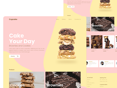 Cupcake Landing Page Website