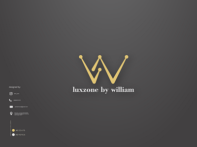 Luxzone by William logo design branding design graphic design logo vector