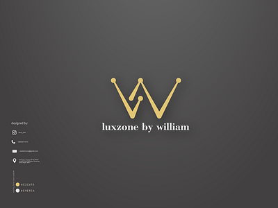 Luxzone by William logo design