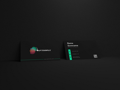 Butterfly Business Card Design