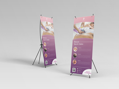 Spa x-banner Design banner banner design branding design logo massage banner spa banner spa logo vector x banner