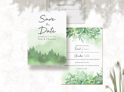 Wedding Invitation Card Design card card design design invitation invitation card invitation card design watercolor invitation wedding wedding card