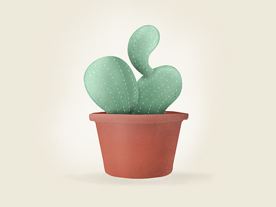 Cactus 001 cactus illustration nature pastel succulent