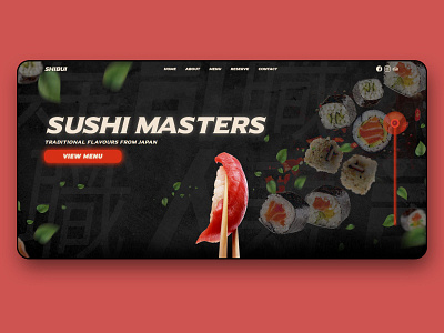 Shibui Sushi Masters Web Design animation branding design ecommerce ecommerce design restaurant restaurant branding ui ux web webflow website