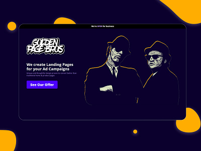 Golden Page Bros - Landing Page branding design landingpage landingpagedesign ui ux web webdesign webflow website