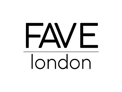 Fave London Logo branding design flat illustration illustrator logo minimal typography vector web