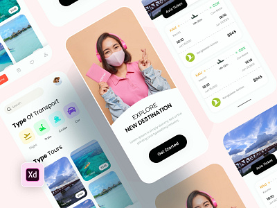 Travel App Design UI