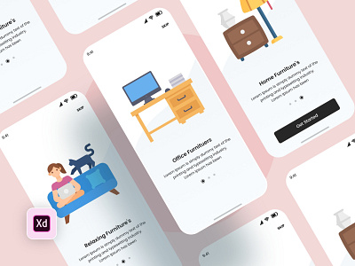 Furniture eCommerce Mobile App UI animation app app design branding design furniture new app graphic design illustration logo motion graphics ui ux