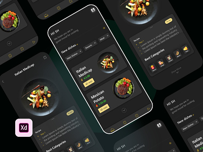 Online Food Mobile App Design