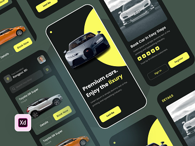 Car Rental Mobile 🚗 animation app branding car rental new app design graphic design illustration logo ui ux vector