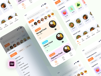 Food App 🍟 V1 3d animation app app design branding design food new app graphic design illustration logo mobile food app motion graphics ui ux vector