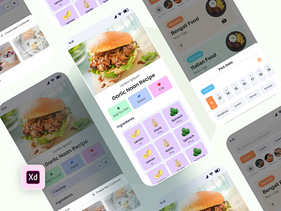 Food App 🍟 V2 animation app branding design food new app graphic design illustration logo ui ux vector