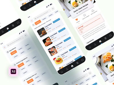 Food App 🍟 V7 3d animation app apps design branding design graphic design illustration logo motion graphics ui ux vector