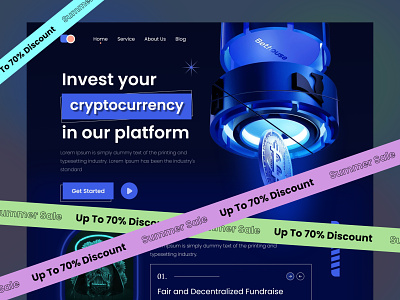 Cryptocurrency Landing Page 3d animation app bcryptocurrency branding cryptocurrency cryptocurrency landing page graphic design logo ncryptocurrency new ui ux vcryptocurrency vcryptocurrency popular