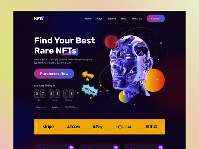 NFT Marketplace Website Design