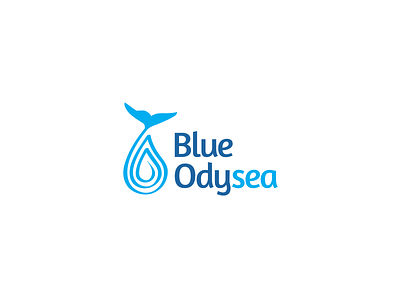 Blue Odysea Logo branding freediving freediving logo logo mindfulness minimal typography