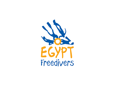 Egypt Freedivers Logo branding freediving freediving logo logo mindfulness minimal typography