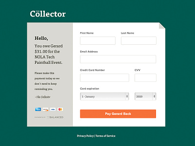 Collector commerce flat form