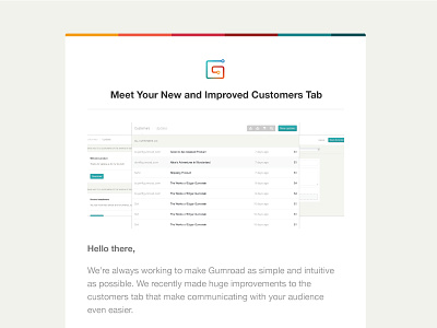 Gumroad Customer Email customers gumroad redesign