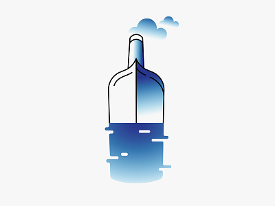 How to Build a Ship in a Bottle clean conceptual graident minimal monoline nyt