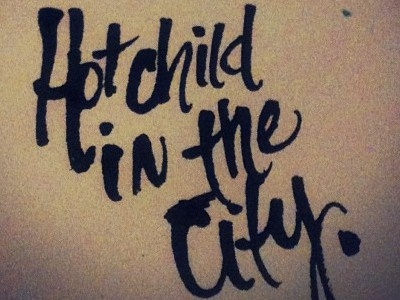 Hot child design ink type