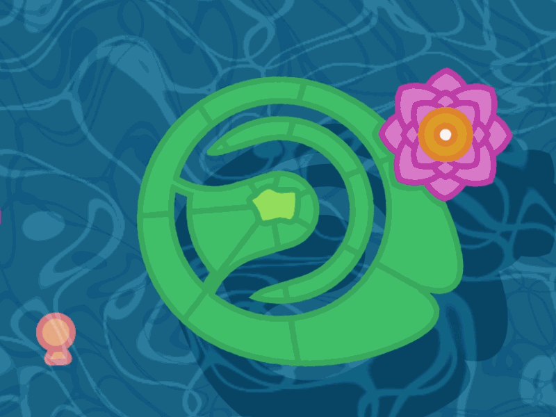 Koi animation asain flower gif graphic design koi koi pond motion design motion graphics pond water