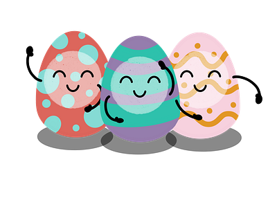 Happy Easter Eggs design digital art digital artist easter easter eggs eggs fun drawing illustration procreate