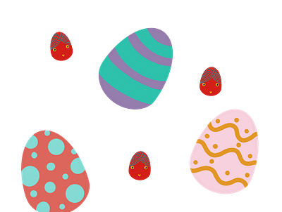 More Eggs design digital art digital artist easter easter eggs fun drawing illustration procreate