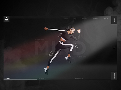 Refused concept for wellness club & fitness gym branding concept design layout platform ui ux web