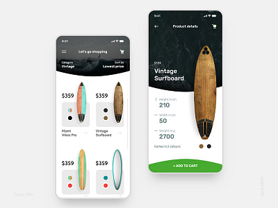 E-shop App, Surfing