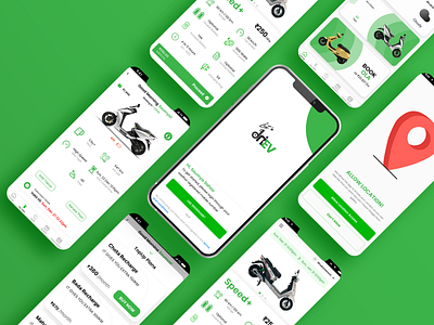 driEV | EV Rental App UI app branding design rentalapp ui ux