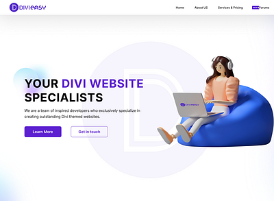 Divieasy Home Page Redesign 3d design figma home home page landing page ui ux vector web design