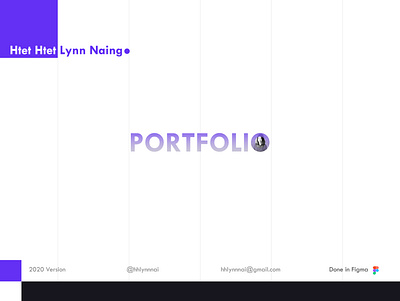 Portfolio 2020 - Htet Htet Lynn Naing design portfolio portfolio design ui ux web webdesign