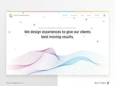 Agency Design - particles in WHITE