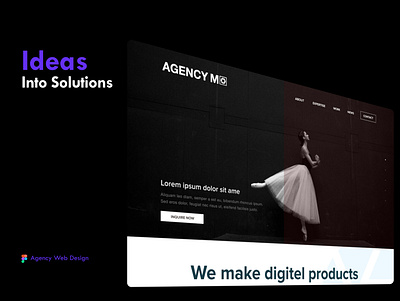 Agency M - Website Variation 1 agency website branding design portfolio portfolio design ui ux web web design agency webdesign