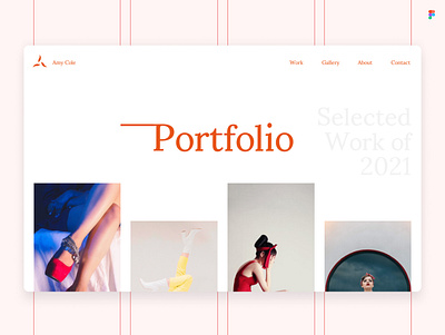 Minimalist Portfolio - Scarlet Theme agency website artist branding gallery minimalism minimalist portfolio ui ux webdesign