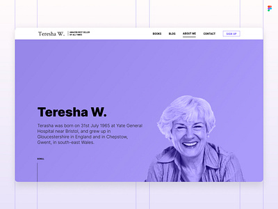 Author Profile Web Design