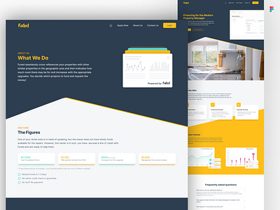 Property Management App Landing Page agency website branding design landing management portfolio property ui ux webdesign