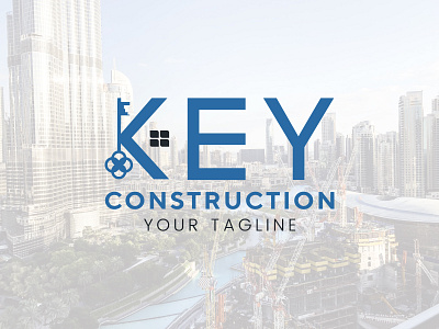 key city city contruction logo logos modern new