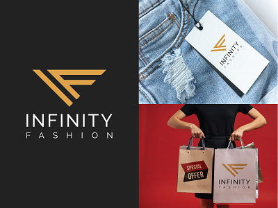 infinity fashion logo btand fabric fashion logo logodesign logos new
