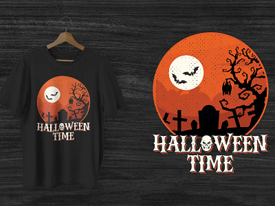 Halloween Time Halloween T-shirt Design