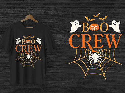 Boo Crew Halloween T-shirt Design