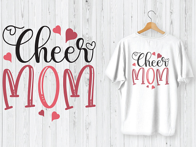 Mother’s Day T-Shirt Design Cheer Mom.