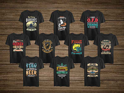 Fishing t-shirt Designs.