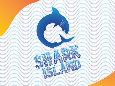 SHARK ISLAND - Logo Design branding graphic design illustration logo motion graphics typography vector