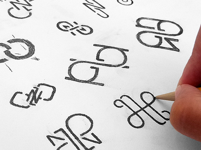 JNfinity ambigram black and white continuous infinite infinity j logo mark monogram n sketches symbol