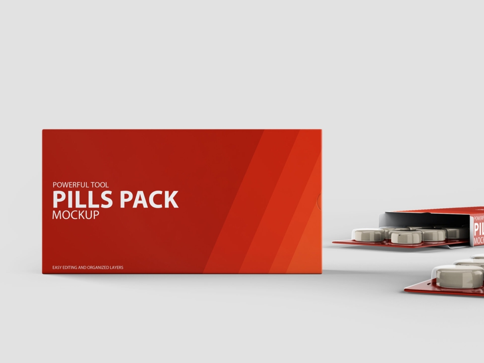Download 01 Pills Package Blister Box Mock Up Scaled By Preeti Jaiswal On Dribbble
