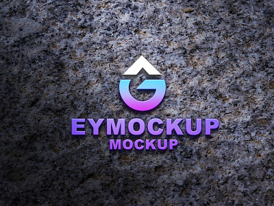 3D Logo Mockup branding business design icon logo mockup scale ui ux vector