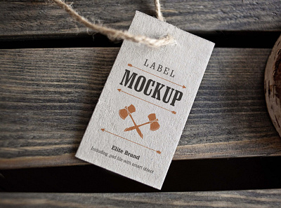 Elite Tag Mockup branding logo mockup packaging scale typography ui ux vector web