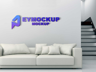 Event 3D Logo Mockup